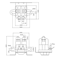 Miniatyrbild 3 av 5: 12v Startmotor Solenoid för 892-1251-210 33-341 3011.1 0033591
