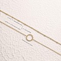 Miniatyrbillede 2 af 5: Lagdelt hjerte halskæde vedhæng håndlavet  yndig guld choker pil bar lagdeling lang halskæde til kvinder