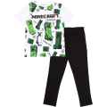 Miniatyrbilde 1 av 5: Minecraft Glitching Creeper Lang Pyjamas Set, Barn, 4-15 År