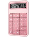 Miniatyrbillede 1 af 5: Bordberegner, 12-cifret stort display Batteri LCD-display Kontorberegner - Pink