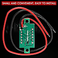 Miniatyrbilde 4 av 5: Mini digital voltmeter LED spenningsdisplaypanel meter 3,3-30v grønn LED