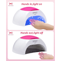Pikkukuva 4 / 5: Sun2c Smart 33 Lamppuhelmet 48w Kynsilamppu Kaksoisvalolähde Led Kynsien Kuivaus
