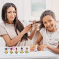 Miniatyrbillede 5 af 5: 4 sæt akryl negle display stand negle tip holder magnetisk negle praksis stand fingernegl diy negle kunst stand til falske negle tip manicure værktøj (sort,
