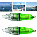 Miniatyrbillede 3 af 3: Fiske lokke lys LED undervands fiskeri lys blinkende madding lampe til at tiltrække fiskgrøn2stk