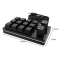 Miniatyrbillede 4 af 5: Kabel USB Macro Mini Tastatur 12 Taster 2 Knapper Programmering Keypad Hot-swap Tilpasning Gaming Mecha