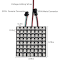 Miniatyrbillede 2 af 5: Ws2812b LED-strimmel 8x8 digitalt panel Sp110e Bluetooth-styring