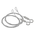 Miniatyrbilde 5 av 5: 6 stk. Heavy Duty Rustfritt Stål Wire Tau, 2m Justerbar Bildeoppheng Wire For Speil H