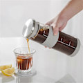 Miniatyrbild 5 av 5: Bärbar Lufttät Cold Brew Iced Coffee Maker Te-infuser - 800ml Cold Brew Kaffekanna Bryggningsglas Karaff Pitcher