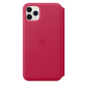 Miniatyrbillede 4 af 4: Apple læder folio til iphone 11 pro max - påfugleblå/hindbær Peacock