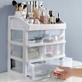 Miniatyrbillede 2 af 3: 1 stk. opbevaringsboks multifunktionel skrivebord holdbar plastik diverse makeup kosmetik skuffe arrangører