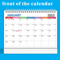 Miniatyrbilde 5 av 5: 2023 Skrivebords kalender 12 måneder Månedlig planlegger 2023 Kalender Skrivebord Memo Daglig plan Agenda Organiser