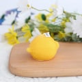 Miniatyrbilde 4 av 5: Sitronformet duftlys, dekorativ duftlys i soyavoks for bordfoto Pro lying lemon yellow