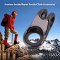 Pikkukuva 2 / 5: 20x Boot Lace Hooks Lace Fittings Buckles With Rivets For Repair/camp/hike/climb (grey)