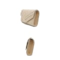 Miniatyrbilde 2 av 4: Oversized Clutch i ekte italiensk semsket skinn - Bryllup, Fest, Ball, Gave til brudepike