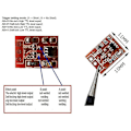 Miniatyrbild 3 av 5: 100 st Ttp223 Touch Key Switch-modul Tryckknapp -låsning/ingen-låsning Kapacitiva omkopplare Singl