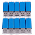 Miniatyrbillede 2 af 5: 10 X Usb-hukommelse 2.0 Memory Stick Flash-drev 128mb Gave Blå