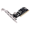 Pikkukuva 3 / 3: 5 Portin USB 2.0 PCI-Hub-ohjainlaajennuskortti 480 Mbps Työpöydän Muunnin NEC720101 Piirisarja Ohjain