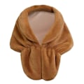 Miniatyrbillede 5 af 5: Vinter Elegant Dame Imiteret Pels Kappe Brude Imiteret Pels Frakke Kvinder Bryllup Sjal Aften Fest Wraps Slim Pels Skulder Kapper HBW S