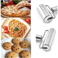 Miniatyrbillede 5 af 5: Kage Pizza Rulle Glat Non Stick Rustfrit Stål Kagerulle til H