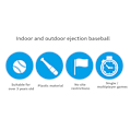 Miniatyrbild 5 av 5: Tee Ball Set, Automatisk Basebollkastare Utomhusleksaker Påskkorg Stuffers