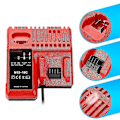 Miniatyrbillede 2 af 5: Erstat M12-18fc opladere Milwaukee lithium batteri M12-18C dobbelt oplader li-ion batterier adaptere 12V/14.4V/18V