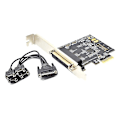 Pikkukuva 1 / 4: 4-portin PCI Express -sarjakortti Ax99100 -siru Pcie - Db9 Rs232 -laajennuskortti