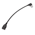 Miniatyrbild 3 av 5: 2x USB 3.0 Vinkel 90 Grader Förlängningskabel Hane till Hona Adapterkabel Data Höger