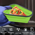 Miniatyrbilde 5 av 5: Pizza Slice Oppbevaringsbeholder med Lokk, Utvidbar Pizza Con