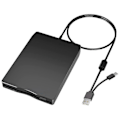 Miniatyrbillede 1 af 5: USB Floppy Disk Reader Floppy Disk Drev Dobbelt Interface Ekstern USB C Floppy Disk Drev til PC Lapt