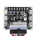 Miniatyrbillede 5 af 5: 24 Pin/20Pin ATX Strømforsyning Breakout Board Modul Adapter Strømstik Understøtter 12V -12V 5V 5VSB 3.3V Uden Kabinet