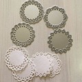 Miniatyrbillede 1 af 5: Metal Die Cuts Set - Runde blonder blomsterkant skæredør til scrapbooking