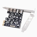 Pikkukuva 4 / 5: Type C USB 3.2 Gen1 5Gbps PCIE -korttisovitin PCI Express -kortti 2xUSB A -portti+2xType-C-portti/USB3.2 PCI-E -laajennuskortti