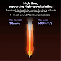 Miniatyrbild 2 av 4: Snabbväxlingsmunstycke-kit för K1C, Ender3 V3 / Plus 3D-skrivare, högflödes integrerat tri-metallmunstycke och värmebrytare