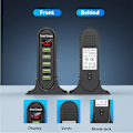 Miniatyrbilde 4 av 5: 5-porters USB-lader LED-skjerm Multi USB 5v 4a Hurtigladestasjon Universal