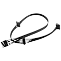 Miniatyrbillede 3 af 5: 3x 5pin 1 til 3 perifer 4 pin Molex Ide 5p Psu strømforsyningskabel til V550 V650 V700 V750 V850 V1
