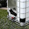 Miniatyrbillede 1 af 3: Helt ny 1000 Liter IBC Vandtank med S60x6 Adapterventil og 3/4-Yvan (Hane kun) [ALJ]
