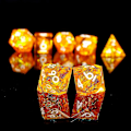 Miniatyrbillede 3 af 5: Polyhedrisk Terning Sæt 7 Dele Skarpe Håndlavede Terninger Med Skarpe Kanter Til Rpg Bordspil Pathfinder