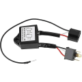 Miniatyrbilde 2 av 5: Polaritetsreverserende negativ bryter sele - Reverser 2 stk LED-konverteradapter for H4