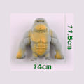Miniatyrbillede 1 af 4: Gorilla Elastisk Svamp Blød Abe Gorilla Dekompression Legetøj Udluftningsdukke 250g gray orangutan