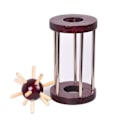 Miniatyrbild 3 av 5: 2,28x3,82 tum Upplåsning Interlock Spel IQ Logiktest Trä- och Metallpussel 3D Pusselspel för Barn Vuxna 3D Upplåsningsleksak