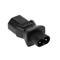 Miniatyrbillede 3 af 5: IEC 320 C13 3-polet Hun til C8 2-polet Han Strømstik Konverter Adapter--