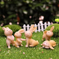 Miniatyrbilde 4 av 5: Mini påskehare - Påskedekorasjon - Mikrolandskap - Ta