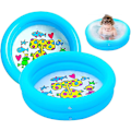 Miniatyrbilde 1 av 5: Baby Paddling Pool - 2 pakker Paddling Pool Oppblåsbart Barnebasseng Badeleker Til Sommeren