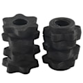 Miniatyrbillede 1 af 4: 4 par Dumbbell Hex Møtrik, Dumbbell Stang Møtrik, Spinlock Kraver Til Barbell Stænger Træning Sport