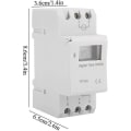 Miniatyrbilde 2 av 2: 15a Din-skinne programmerbar bryter med digital LCD-programmering