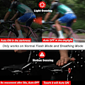 Miniatyrbillede 4 af 4: Smart cykel baglygte, bremsesensor baglygter, ultra lysstærk LED advarselscykellygte, USB genopladelig, automatisk tænd/sluk-sensor, IPX6 vandtæt,