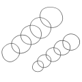 Miniatyrbilde 1 av 2: 200 stk klokkepakning O-ring sortiment klokke gummipakning klokke tetningsring klokke gummipakning