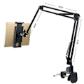 Miniatyrbilde 2 av 5: Tablettstativ for seng, Tablett Holder Seng, Tablettstativholder 360 Grader Rotasjon Med Stabil Aluminiumarm For Ipad, Tabletter, Telefoner Eller Andre Enheter