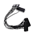 Miniatyrbillede 1 af 5: 24-pins 20+4-pins Dobbelt PSU ATX Strømforsyningsadapterkabel til Synkron Start Mining