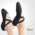 Miniatyrbilde 1 av 5: Dame Ballettsko Dans Voksen Barn Balettsko Myk Såle Profesjonell Lerret Dansetreningssko For Ballett Black 43